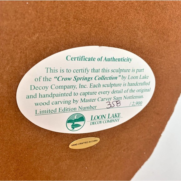 Loon Lake Decoy Co Santa Feeding Birds Sculpture Figurine Sam Nottleman Ltd - Picture 9 of 14